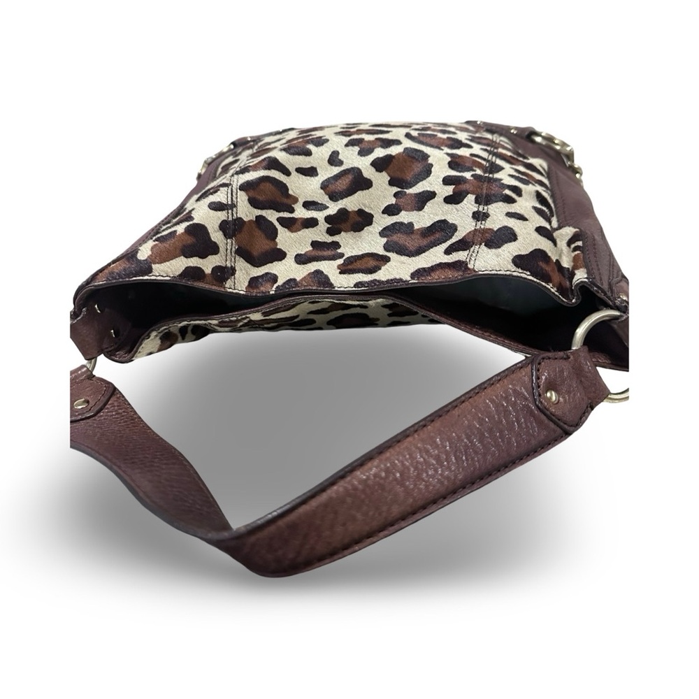 Michael kors Leopard Print Shoulder Bag calf hair/leather EUC - Picture 6 of 14